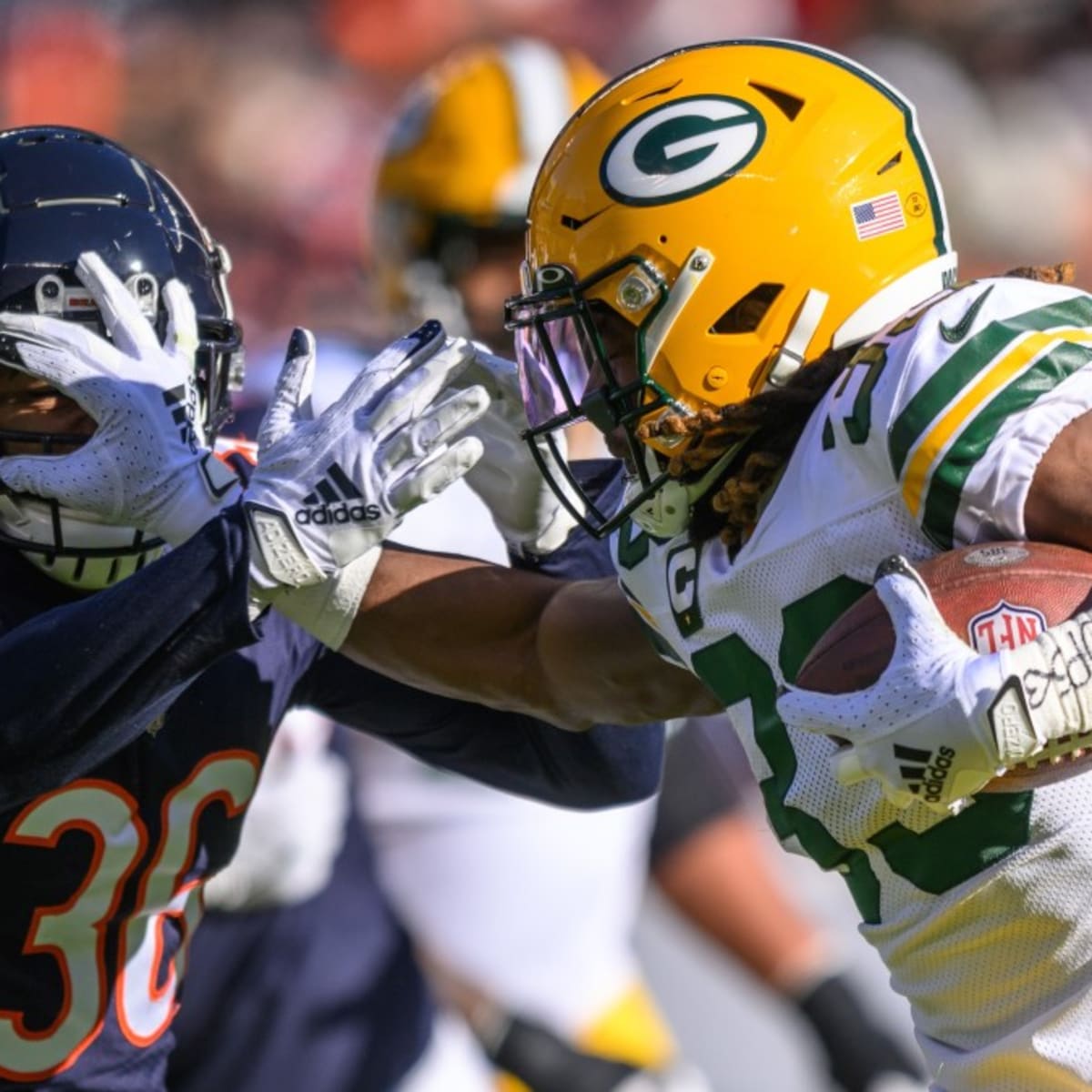 Packers vs. Bears score, takeaways: Aaron Jones runs wild as Green Bay  rolls past Bears at Lambeau Field 