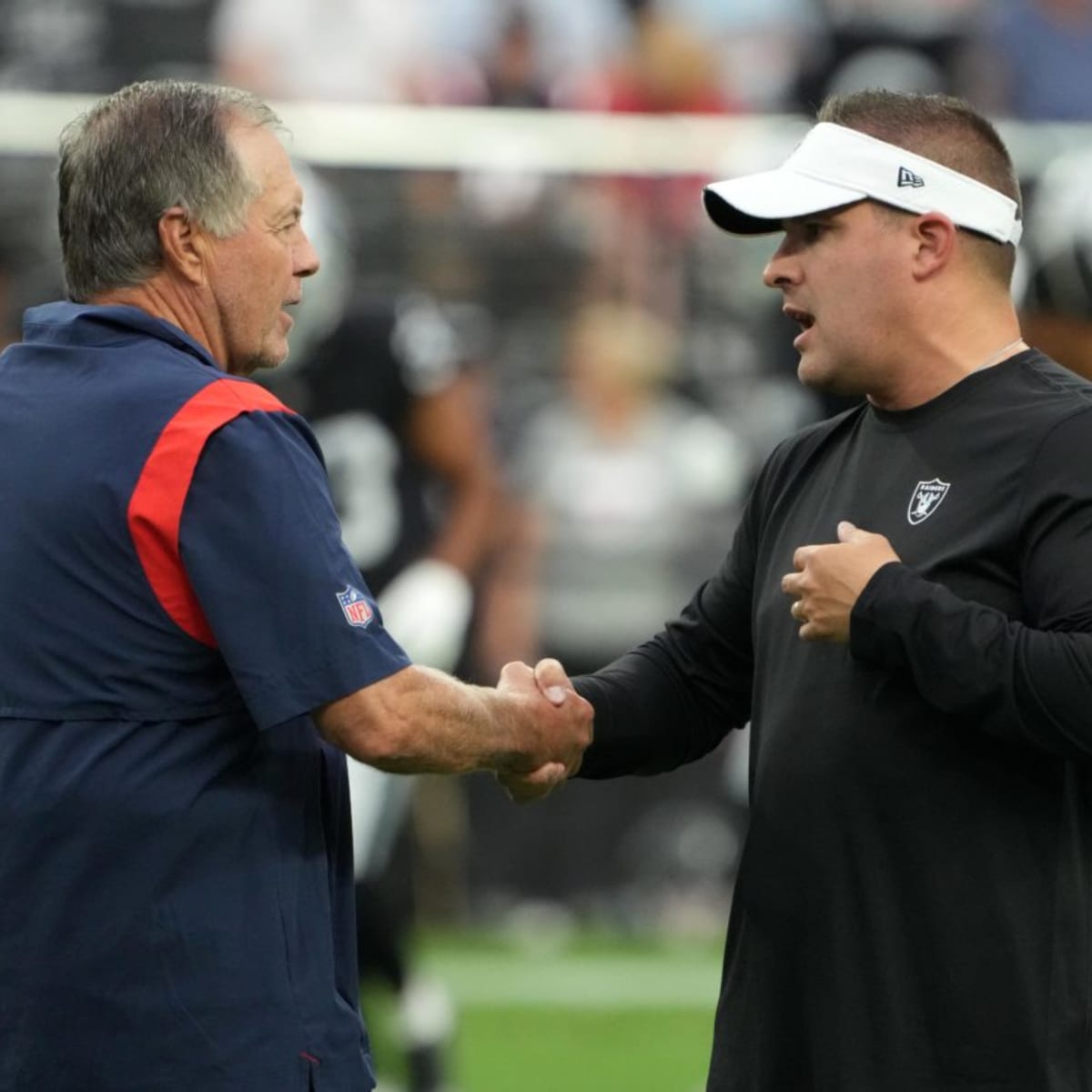 Belichick's Patriots take reps against McDaniels' Raiders - The San Diego  Union-Tribune