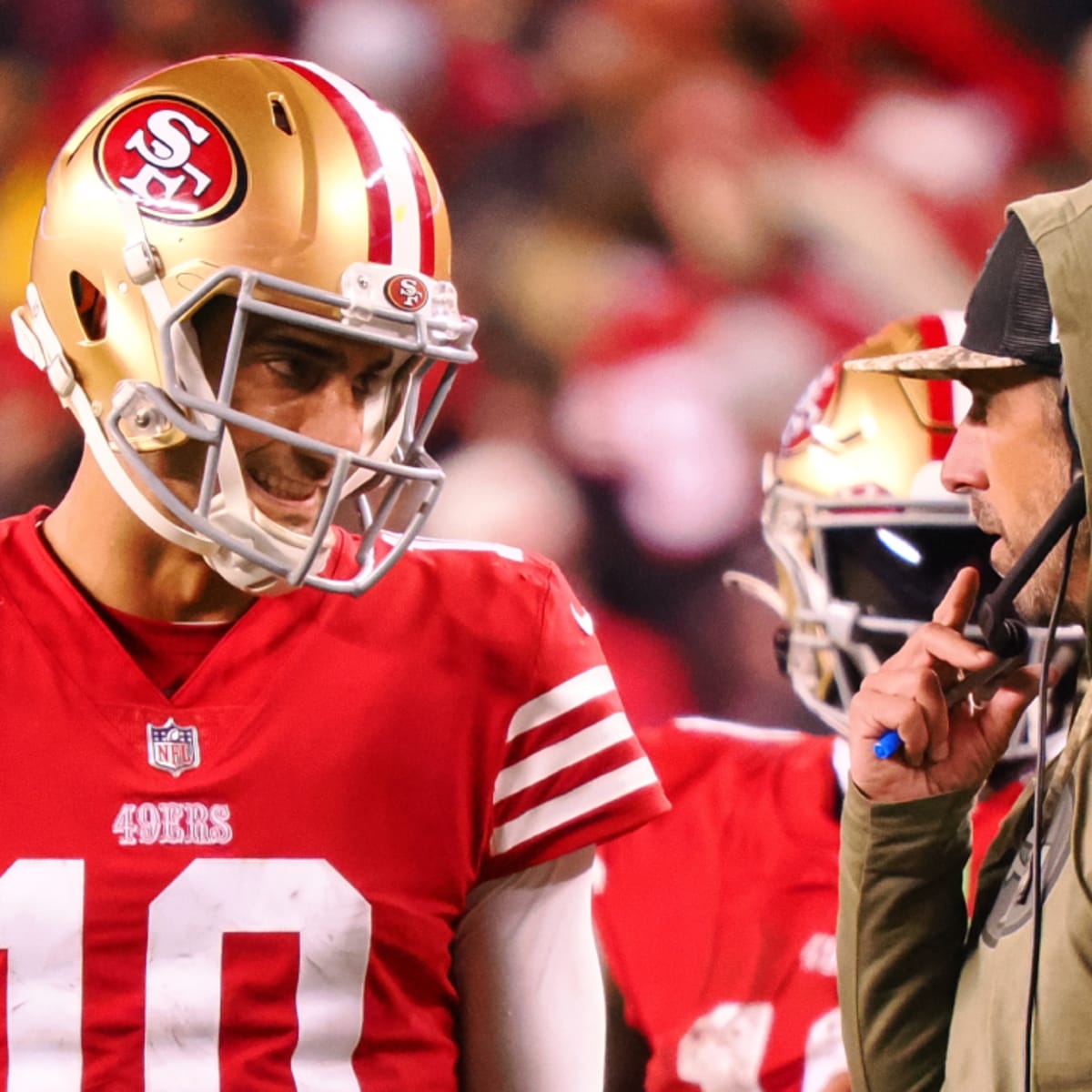 49ers news: Kyle Shanahan says it's going to be hard for Jimmy Garoppolo to  be 100% by Sunday - Niners Nation