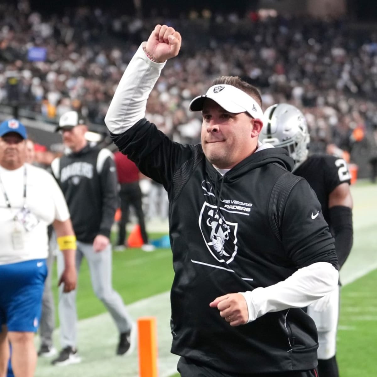 Las Vegas Raiders; Josh McDaniels after a 34-17 win over Los Angeles Rams -  Sports Illustrated Las Vegas Raiders News, Analysis and More