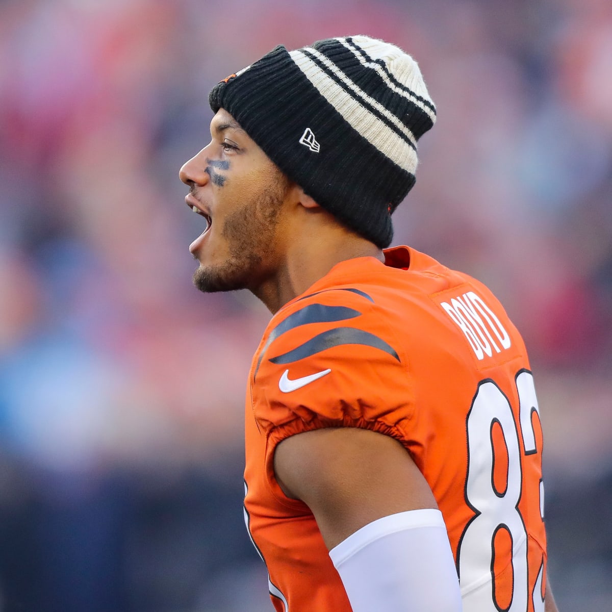 Tyler Boyd of the Cincinnati Bengals celebrates after the win