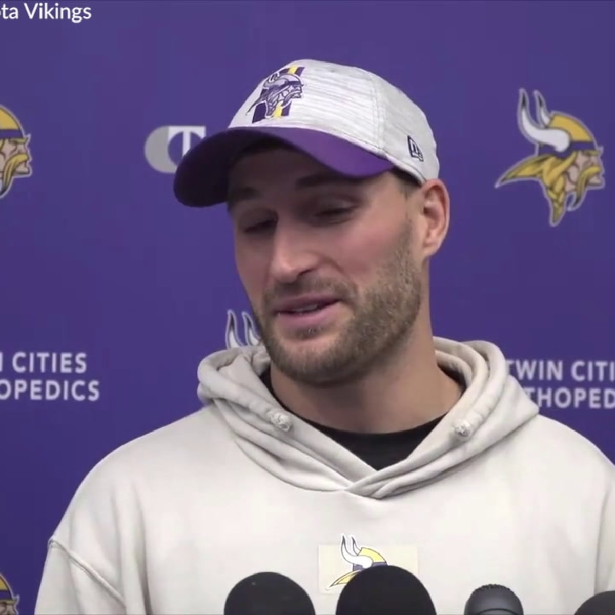 Kirk Cousins is at peace at Vikings camp, letting his inner goofball out