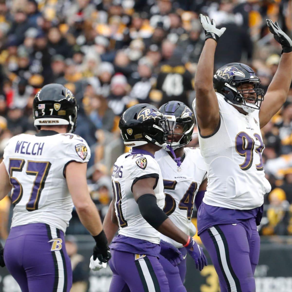 Baltimore Ravens Calais Campbell 93 Congratulates Editorial Stock Photo -  Stock Image