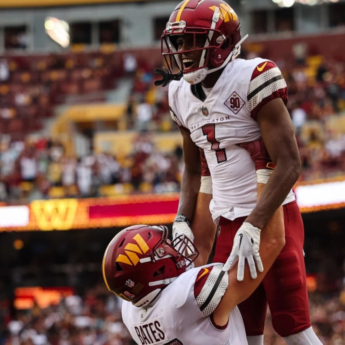 Washington Commanders safety Percy Butler (35) runs during an NFL