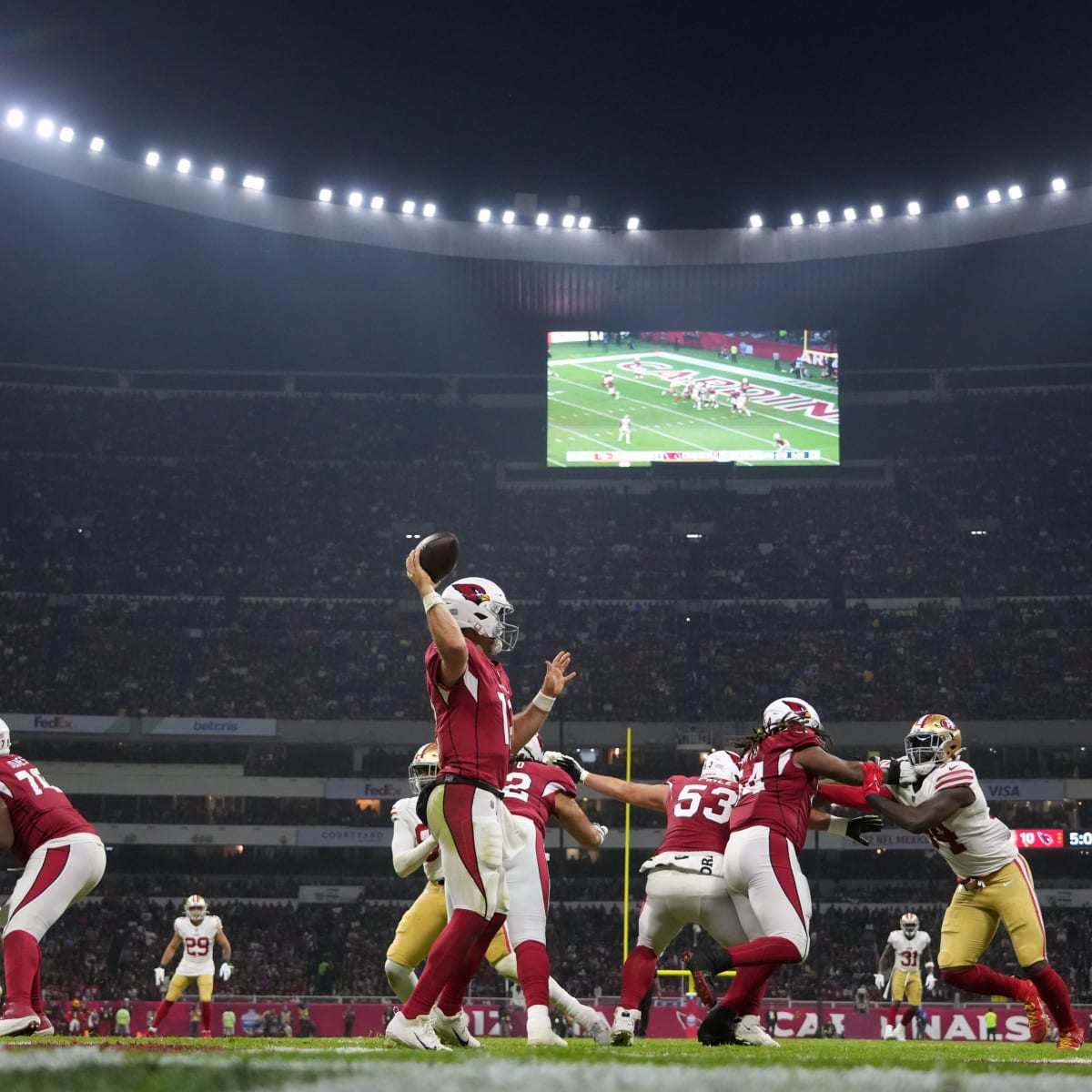 Cardinals vs 49ers se jugará en el Estadio Azteca