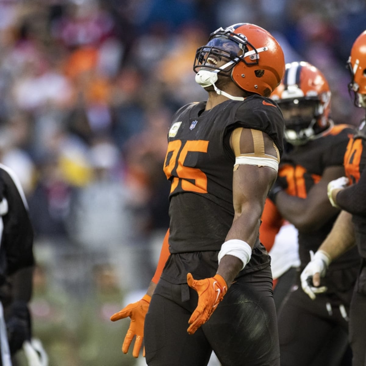 Cleveland Browns Myles Garrett 2019 Salute To Service Nfl 100 Mens