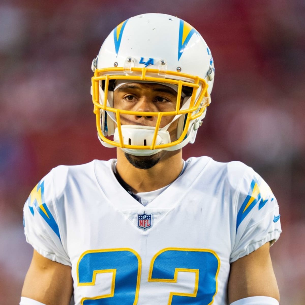 Los Angeles Chargers cornerback Bryce Callahan (23) against the