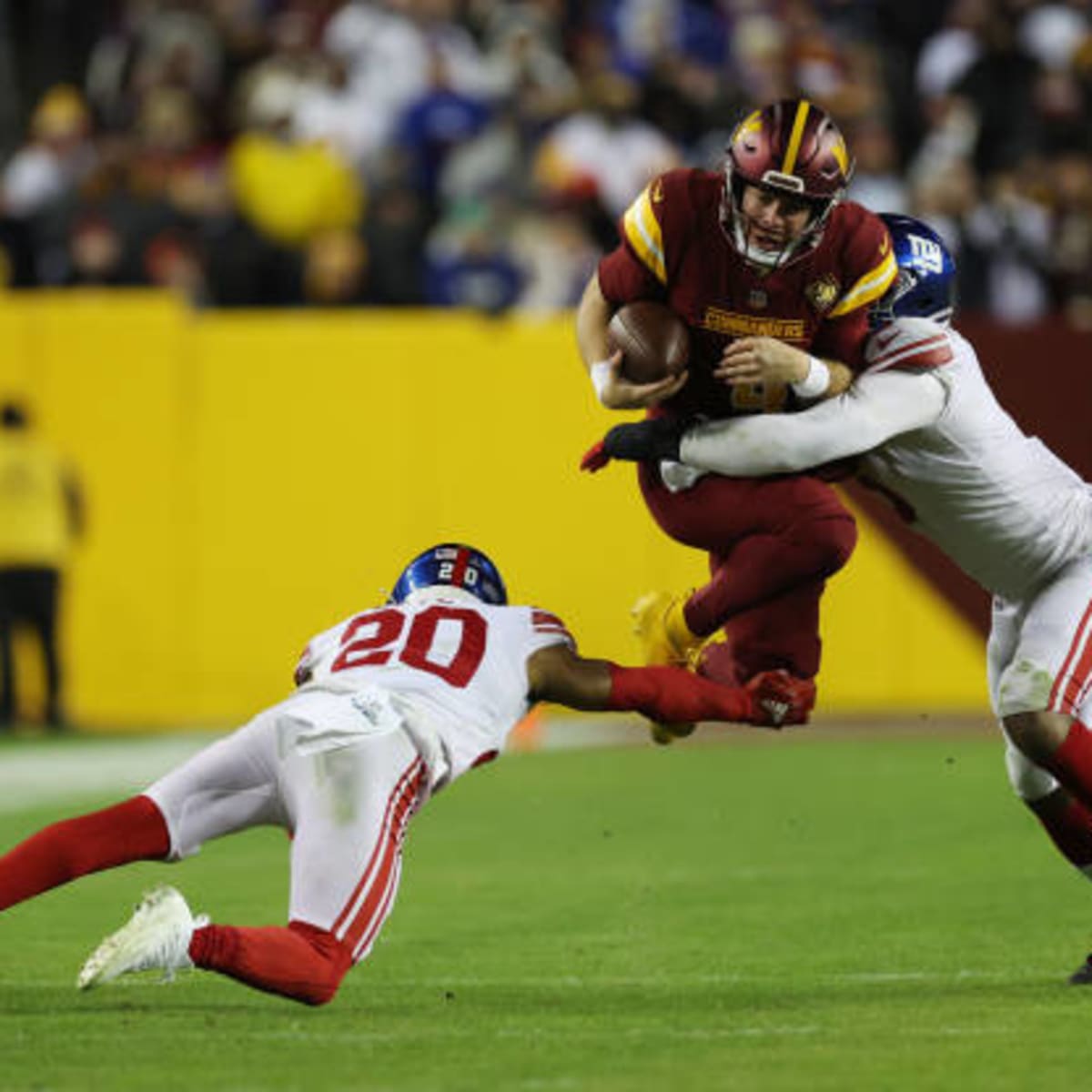 Taylor Heinicke White Washington Football Team Game-Used #4 Nike Jersey vs.  New York Giants on January 9 2022