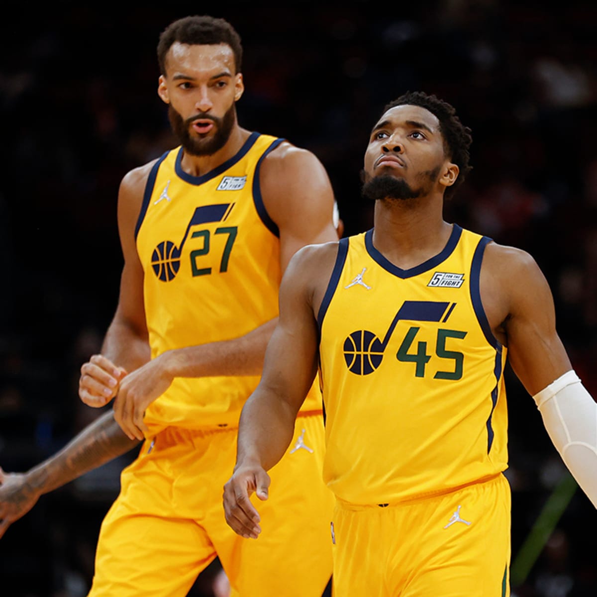 NBA : Le Guadeloupéen Rudy Gobert et son coéquipier Donovan