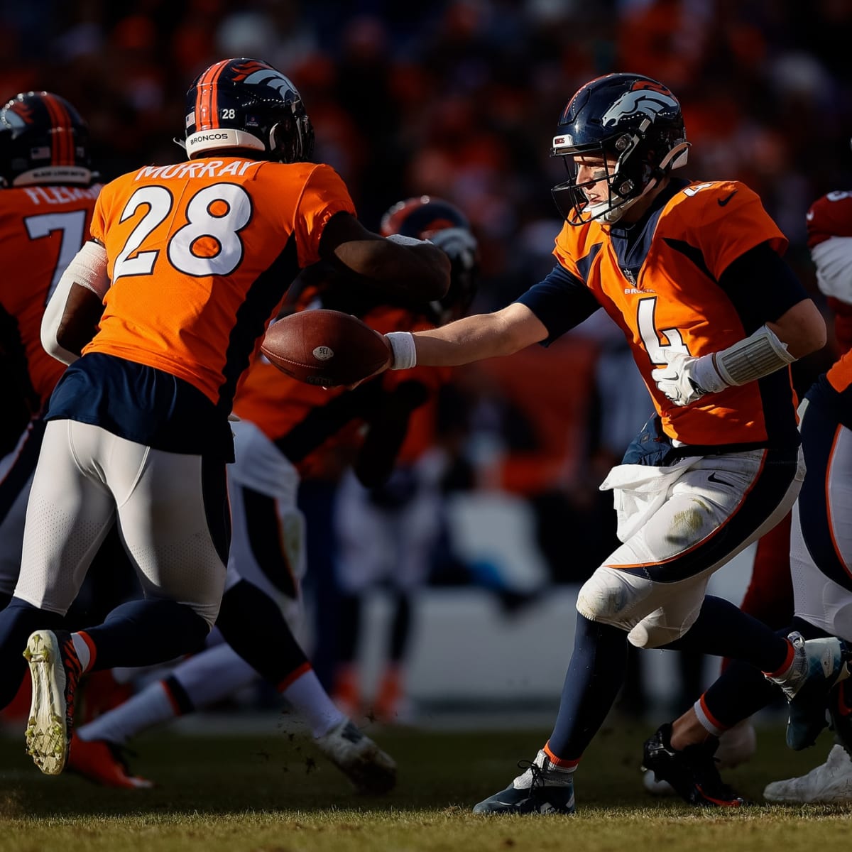 Denver Broncos tight end Andrew Beck during pre-game warmups before an NFL  football game against the Kansas City Chiefs, Sunday, Dec. 5, 2021 in  Kansas City, Mo. (AP Photo/Reed Hoffmann Stock Photo 