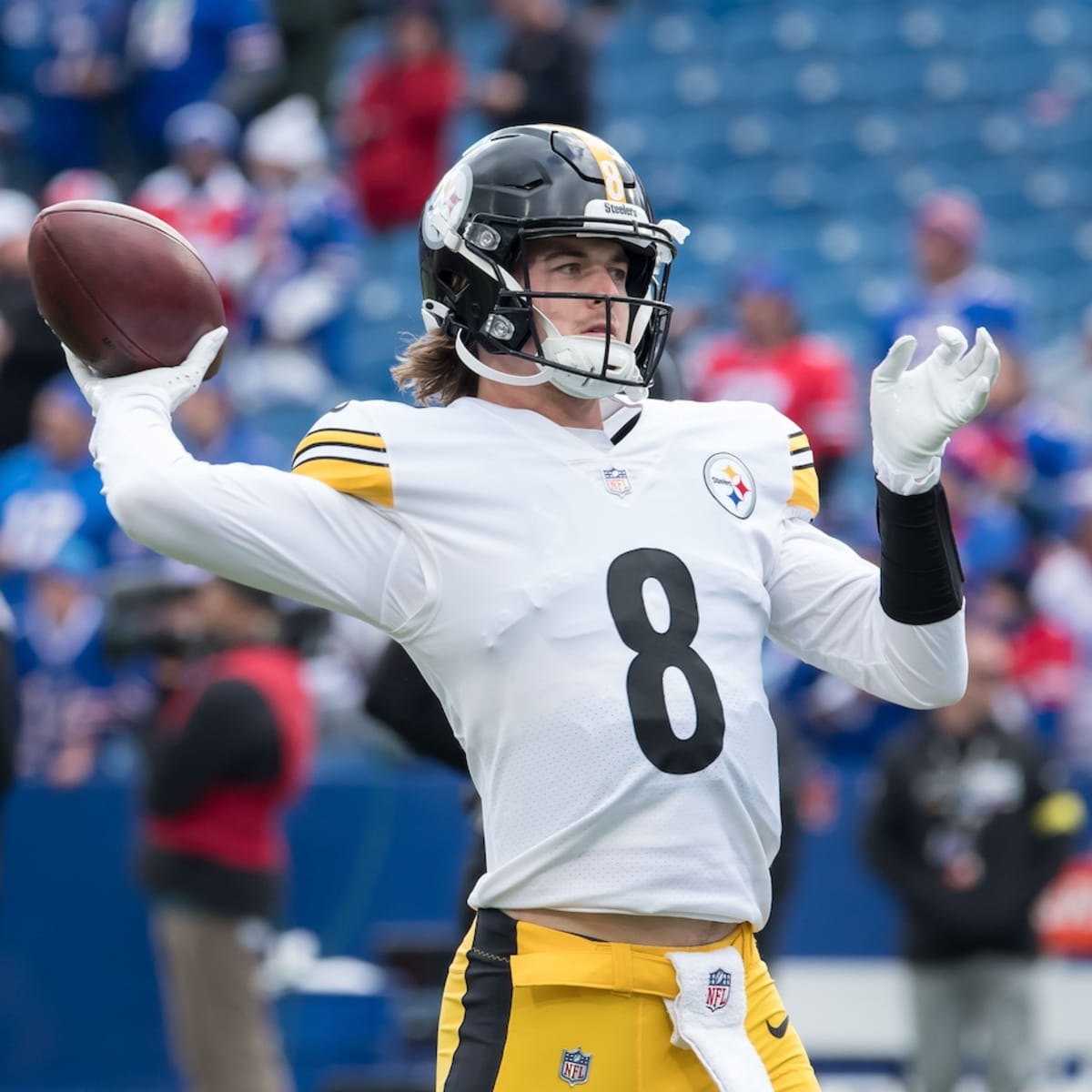 Steelers QB Kenny Pickett working with new helmet cam technology