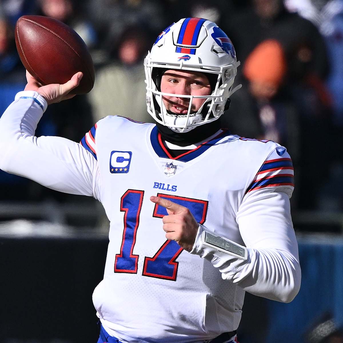 Josh Allen Split Jersey Bills 2020 Nfl Playoffs Royal Red in 2023