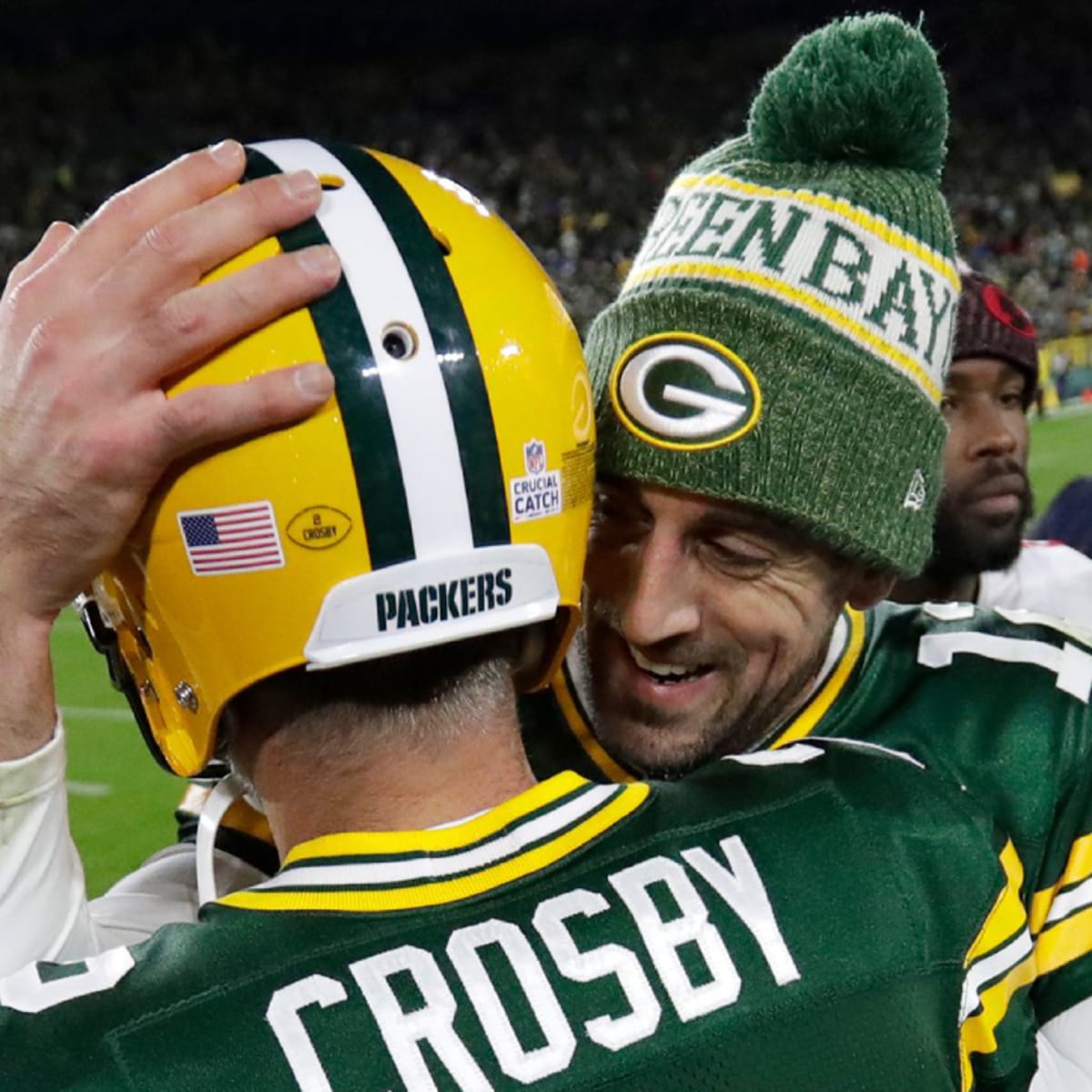 I got a Captain's Patch stitched onto my Mason Crosby Jersey! : r