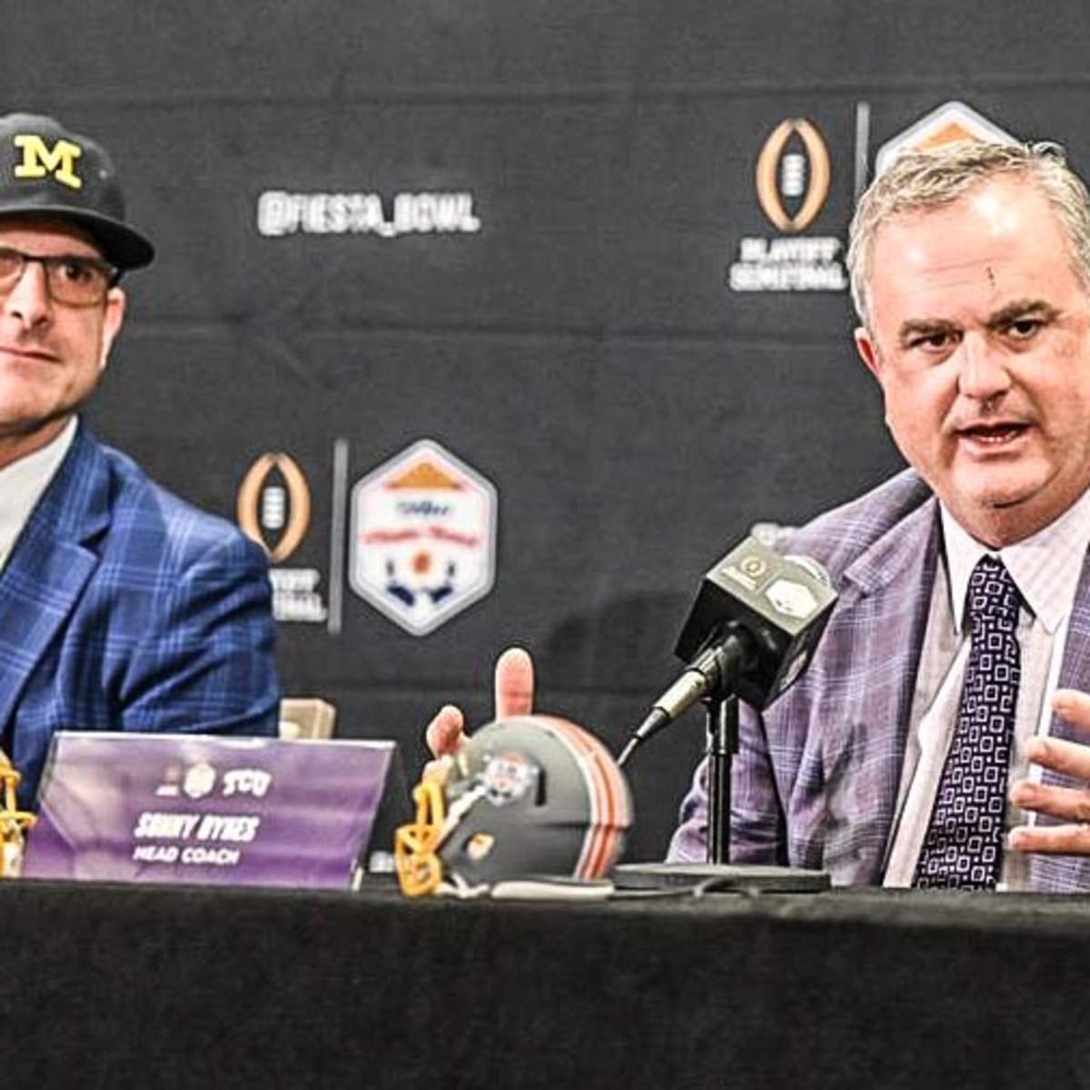 TCU's Sonny Dykes, Michigan's Jim Harbaugh share special bond