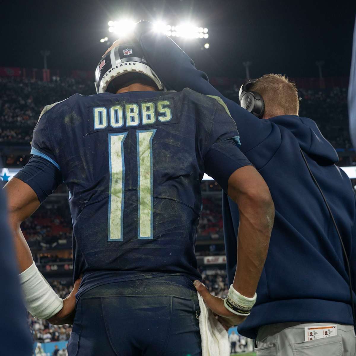 Tennessee Titans' Vrabel talks starting Joshua Dobbs over Malik Willis