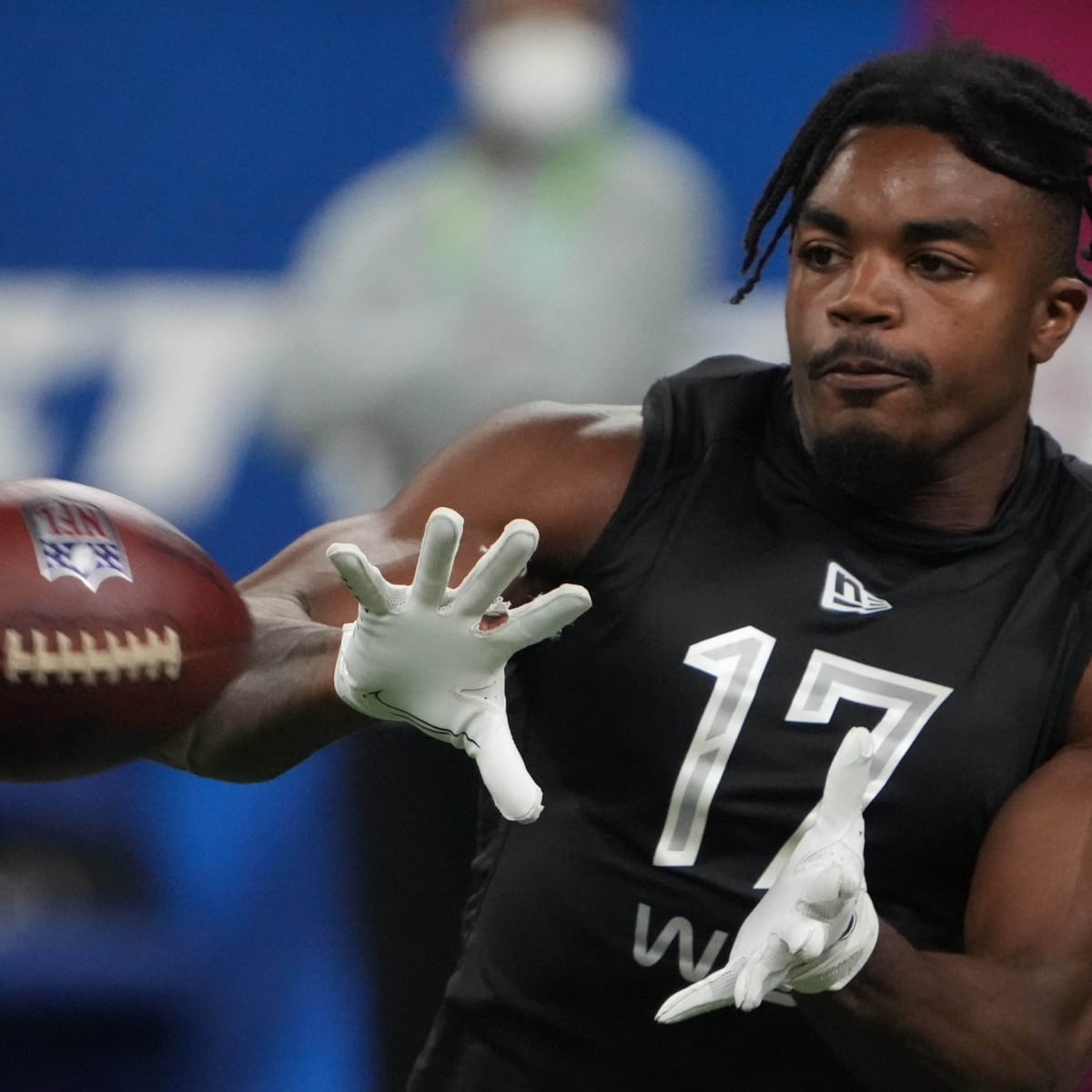 Green Bay Packers' Bo Melton catches a pass during NFL football training  camp Thursday, July 27, 2023, in Green Bay, Wis. (AP Photo/Morry Gash Stock  Photo - Alamy