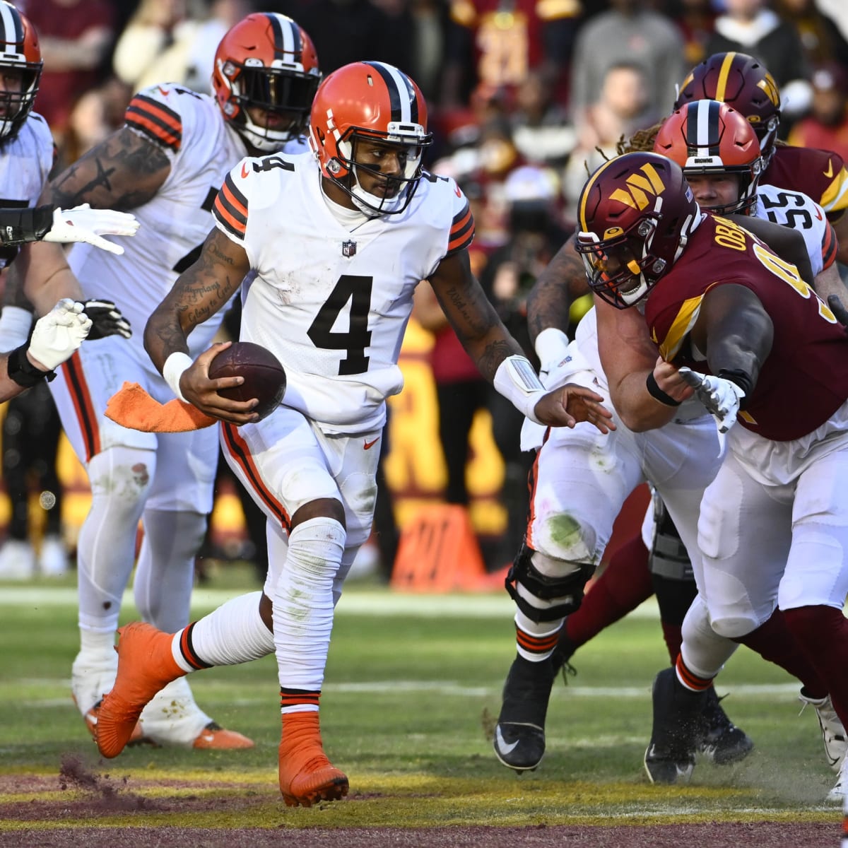 Browns QB Deshaun Watson will start Friday's preseason game against the  Washington Commanders. DTR and Kellen Mond are expected to play a…