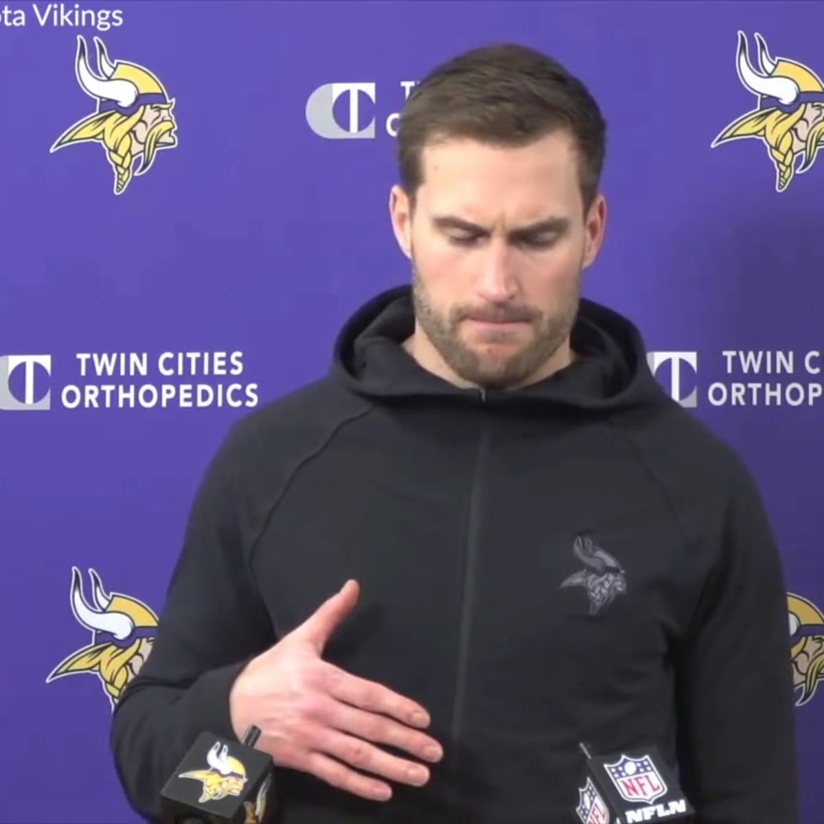 Kirk Cousins rocking Vikings jacket: 'My wife dresses me' - Sports  Illustrated Minnesota Sports, News, Analysis, and More