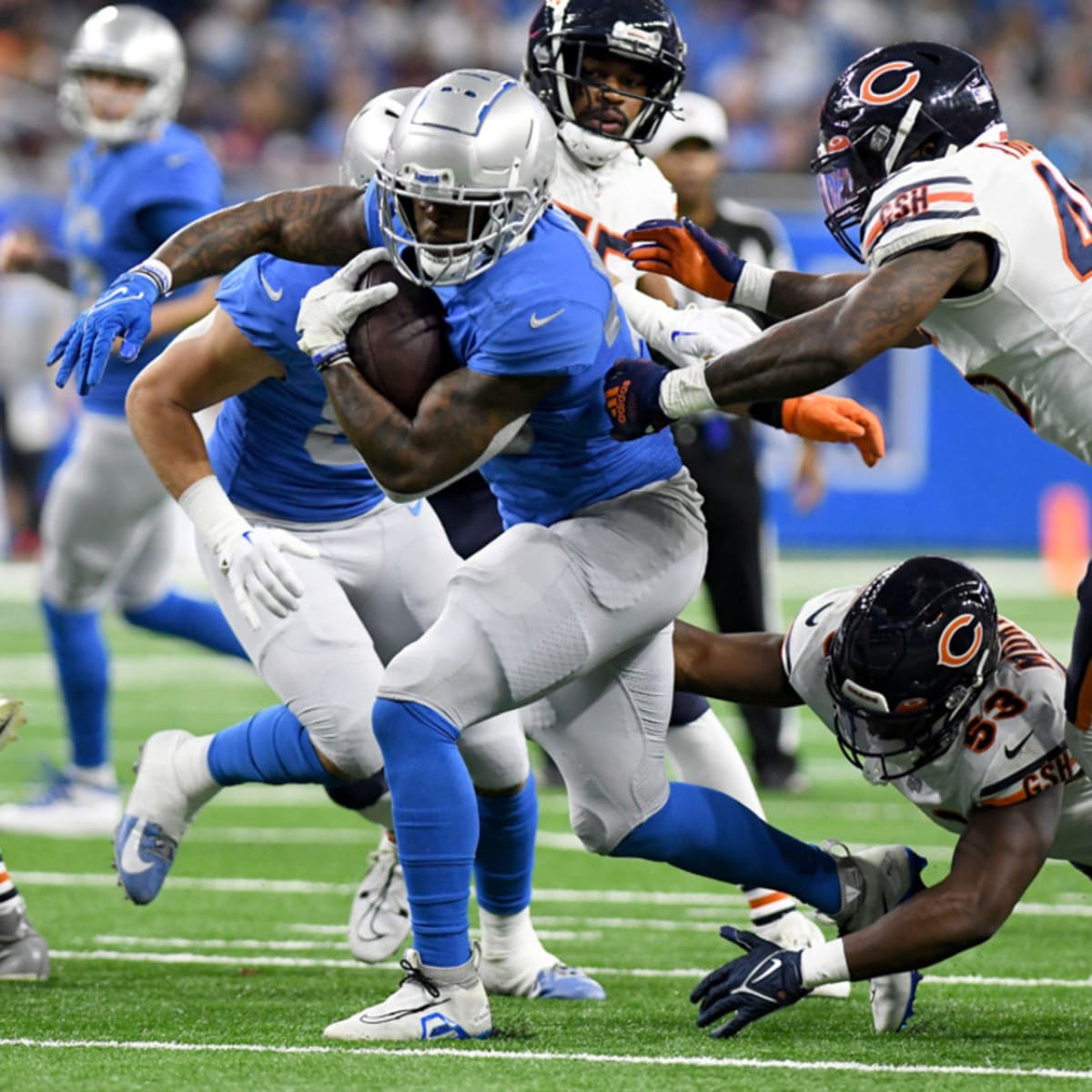 Detroit Lions Jamaal Williams ties Barry Sanders team touchdown record -  Sports Illustrated Detroit Lions News, Analysis and More