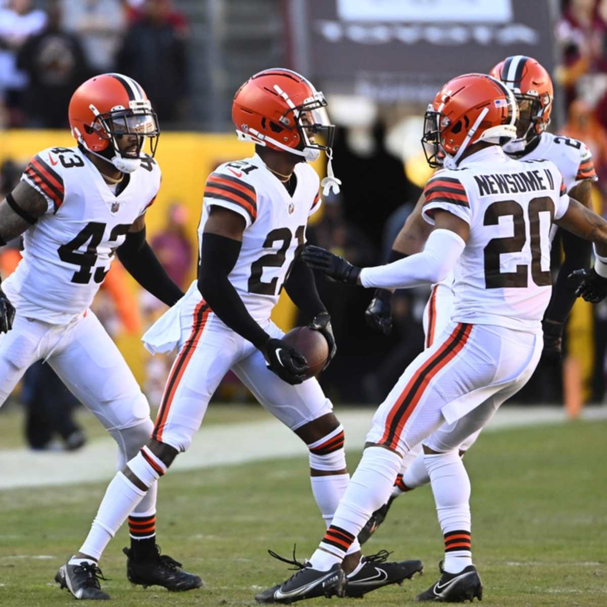 Denzel Ward Cleveland Browns Game-Used #21 Brown Jersey vs. Pittsburgh  Steelers on September 22 2022