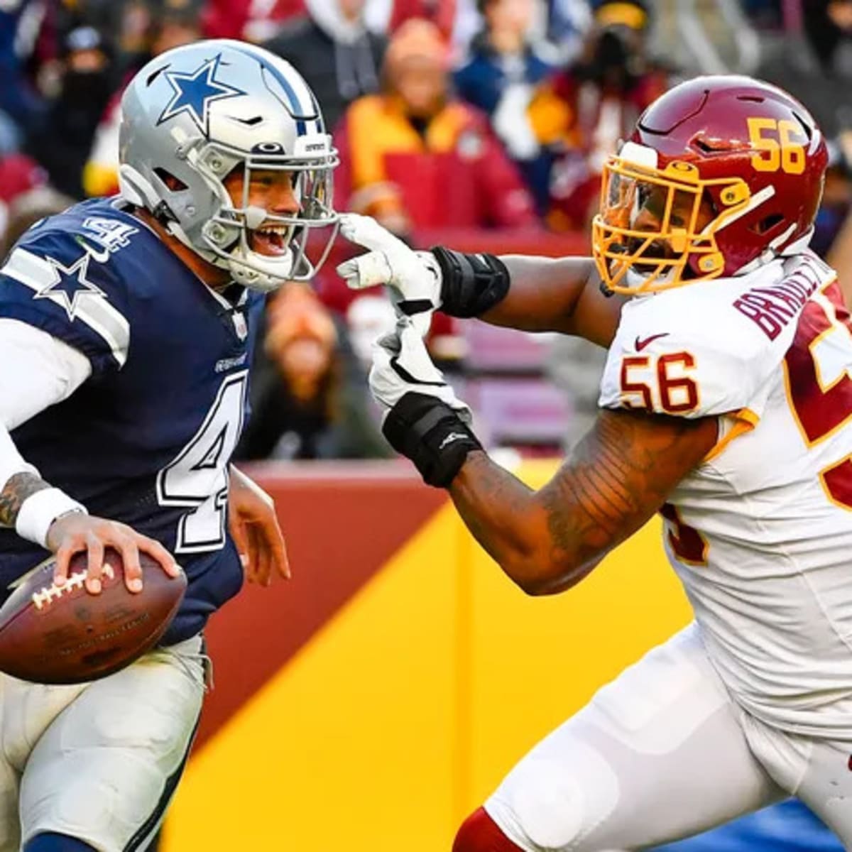 Dallas Cowboys guard Connor McGovern (66) blocks during an NFL football  game against the Washington Commanders, Sunday, January 8, 2023 in  Landover. (AP Photo/Daniel Kucin Jr Stock Photo - Alamy