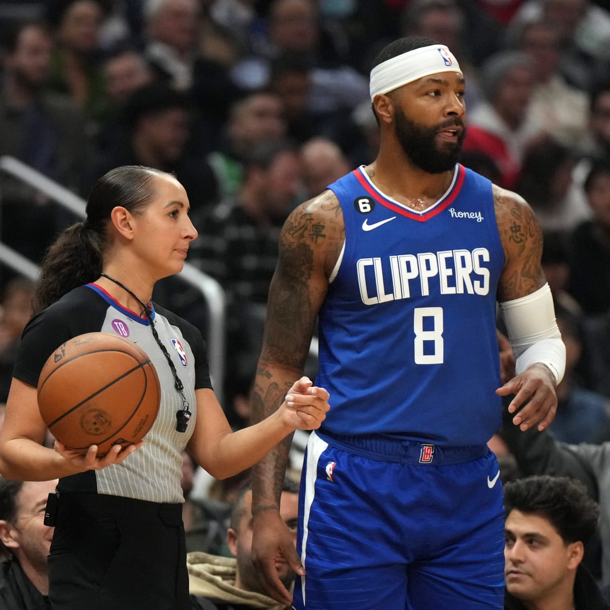Clippers' Marcus Morris Sr. relishes time with wife and son in the