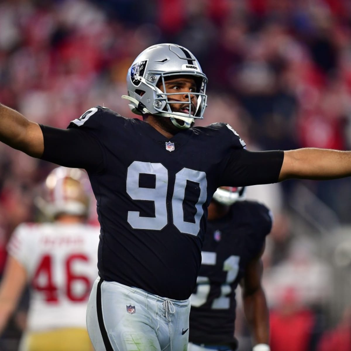 Raiders' Jerry Tillery ejected after extremely late hit on