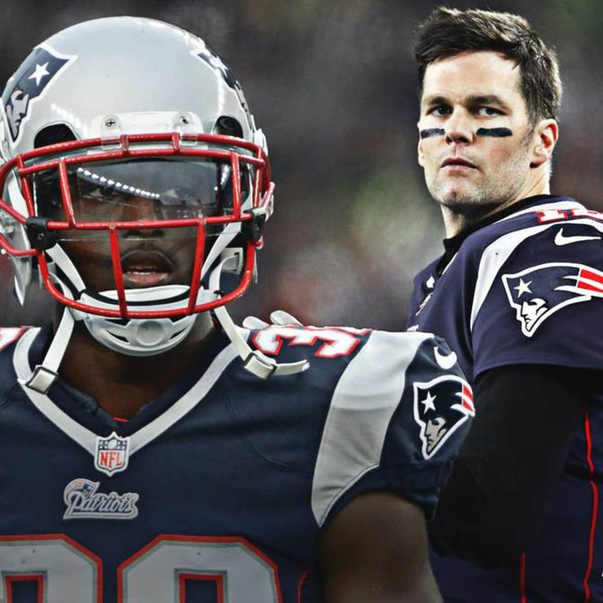 Tom Brady congratulates Devin McCourty for Uncornered Champion award