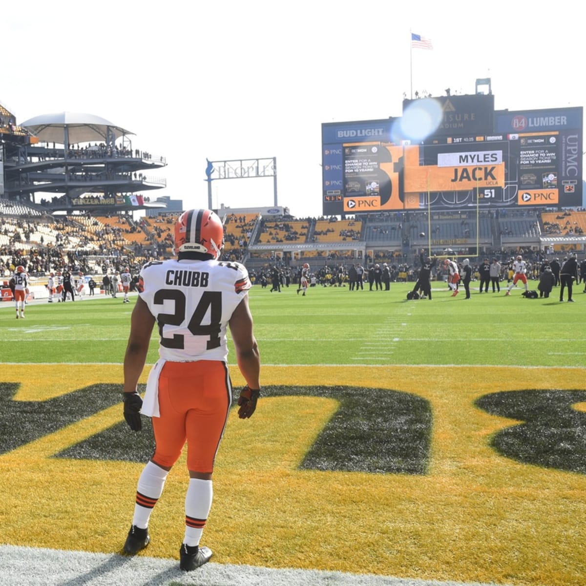 Cleveland Browns Running Back Nick Chubb Appears To Be a Fan Of The New  Jerseys - Sports Illustrated Cleveland Browns News, Analysis and More