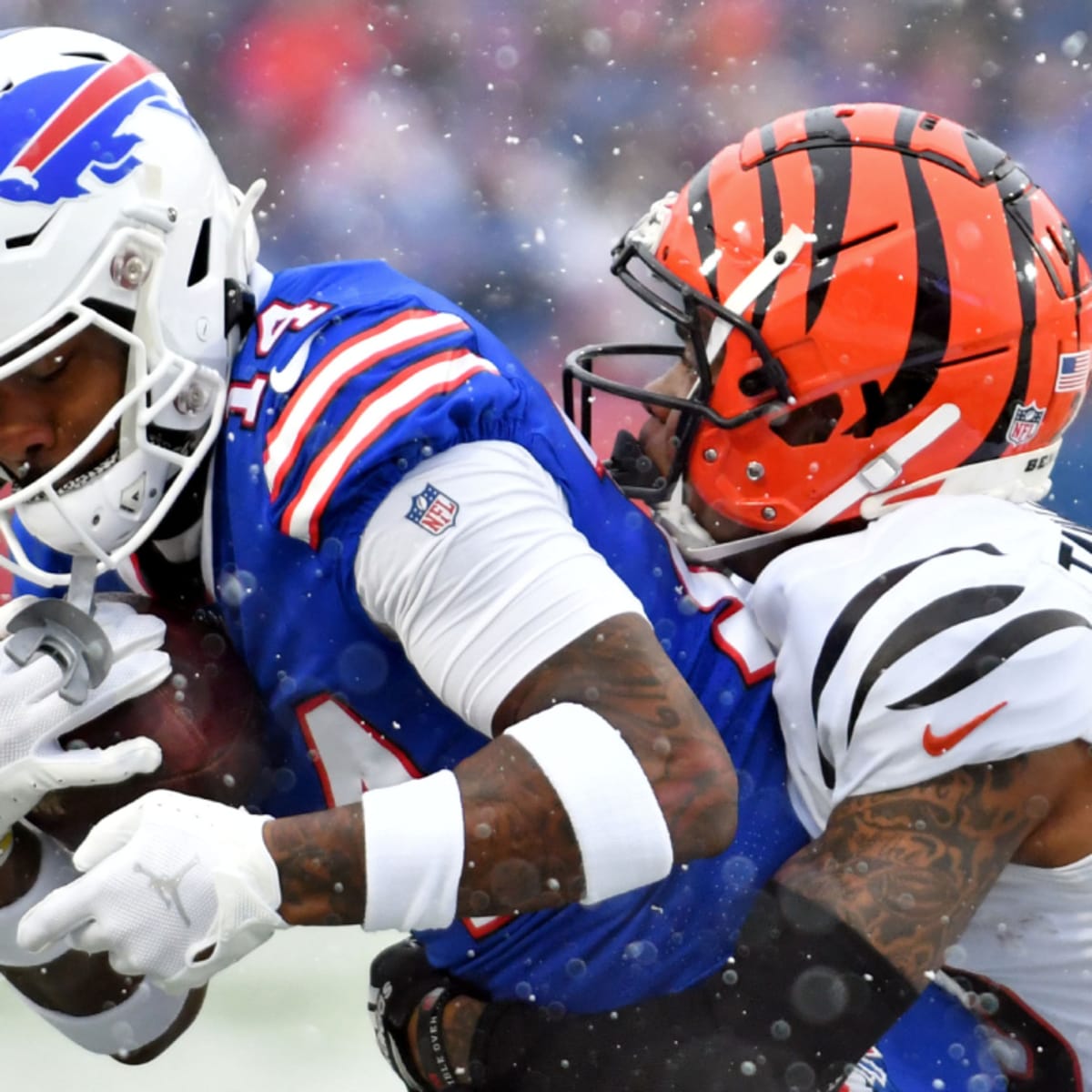 Bills' Josh Allen blames media for overblowing Stefon Diggs