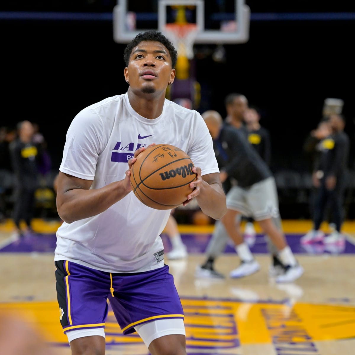 Rui Hachimura reacts to causing Japan server crash in Lakers debut