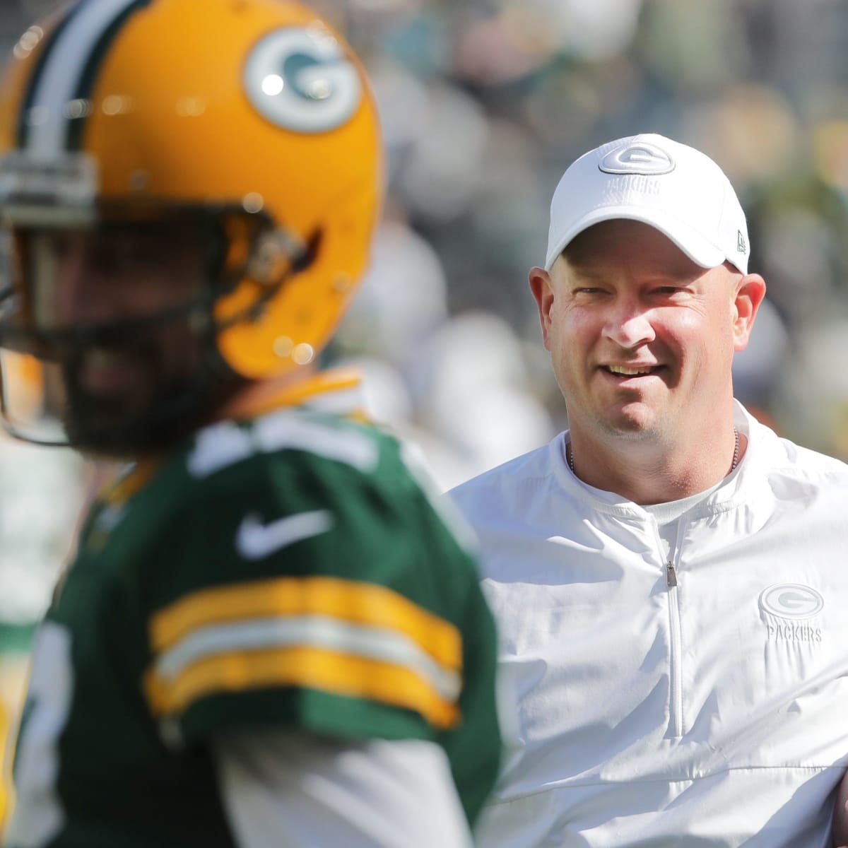 OC Nathaniel Hackett Says QB Aaron Rodgers Makes Jets Better 'Just