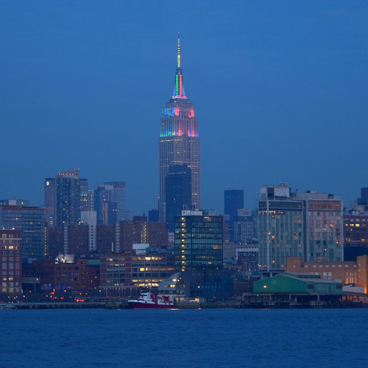 Empire State Building curiously joins Philadelphia's celebration