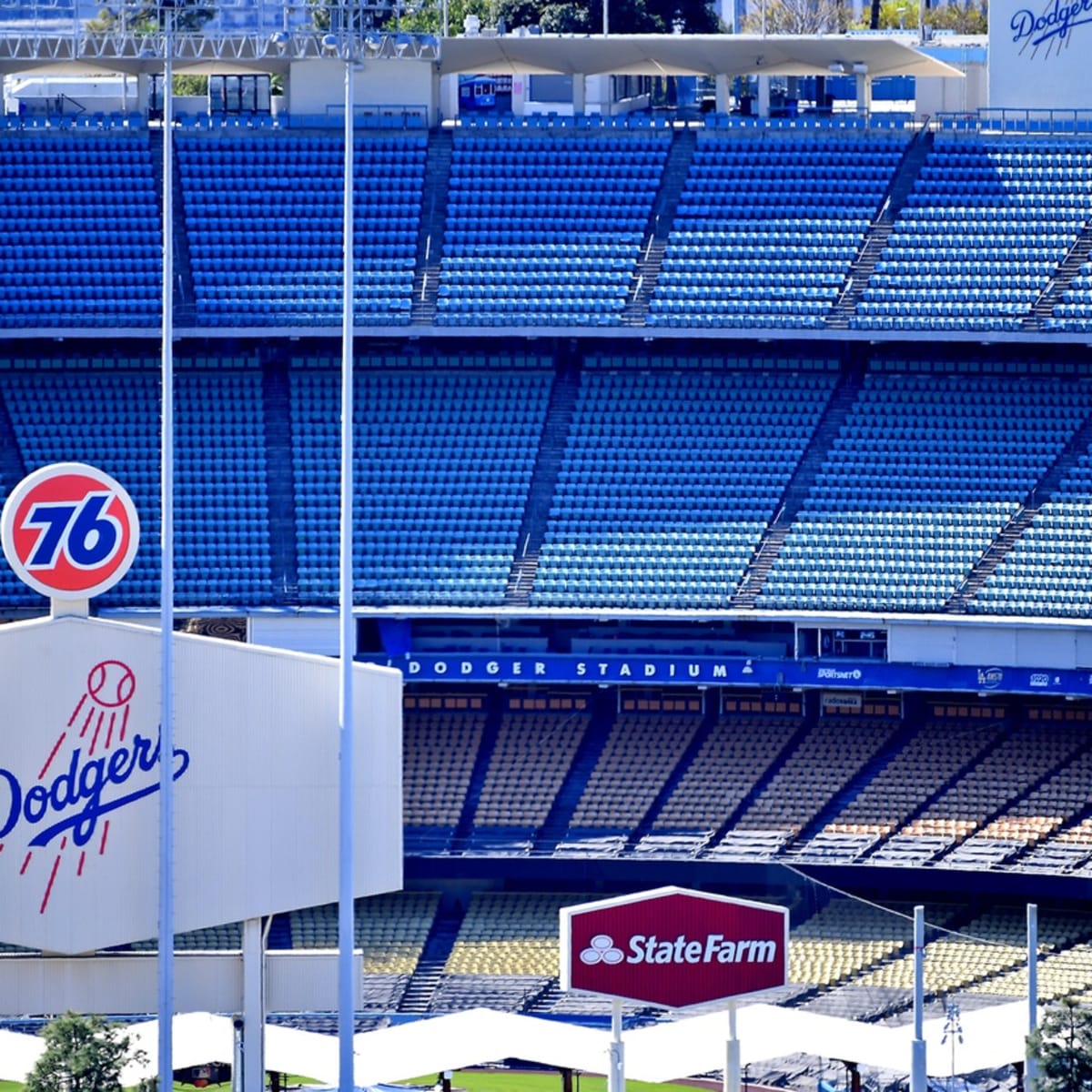 Patron is ready for Dodgers opening day game 4-4-14