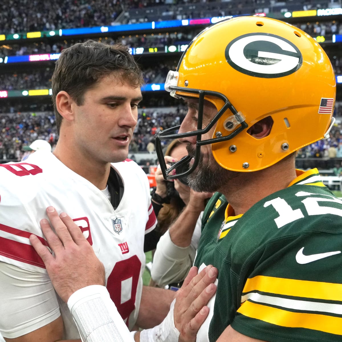 Giants' Daniel Jones beat Aaron Rodgers and Packers in north London