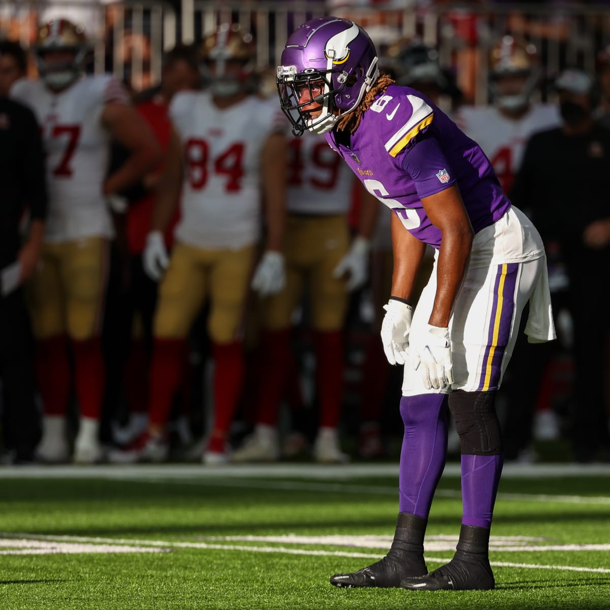 Lewis Cine practicing with the Vikings without limitations after serious  leg injury