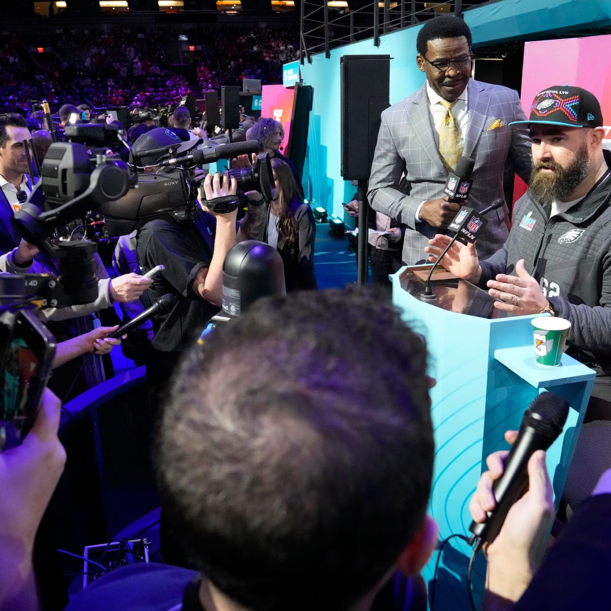 WATCH: Travis, Jason Kelce speak adoringly of UC at the Super Bowl