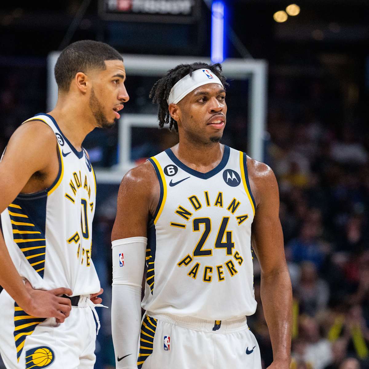 Indiana Pacers on X: what did Buddy Hield say to Tyrese Haliburton here?  😂 #PacersSummer  / X