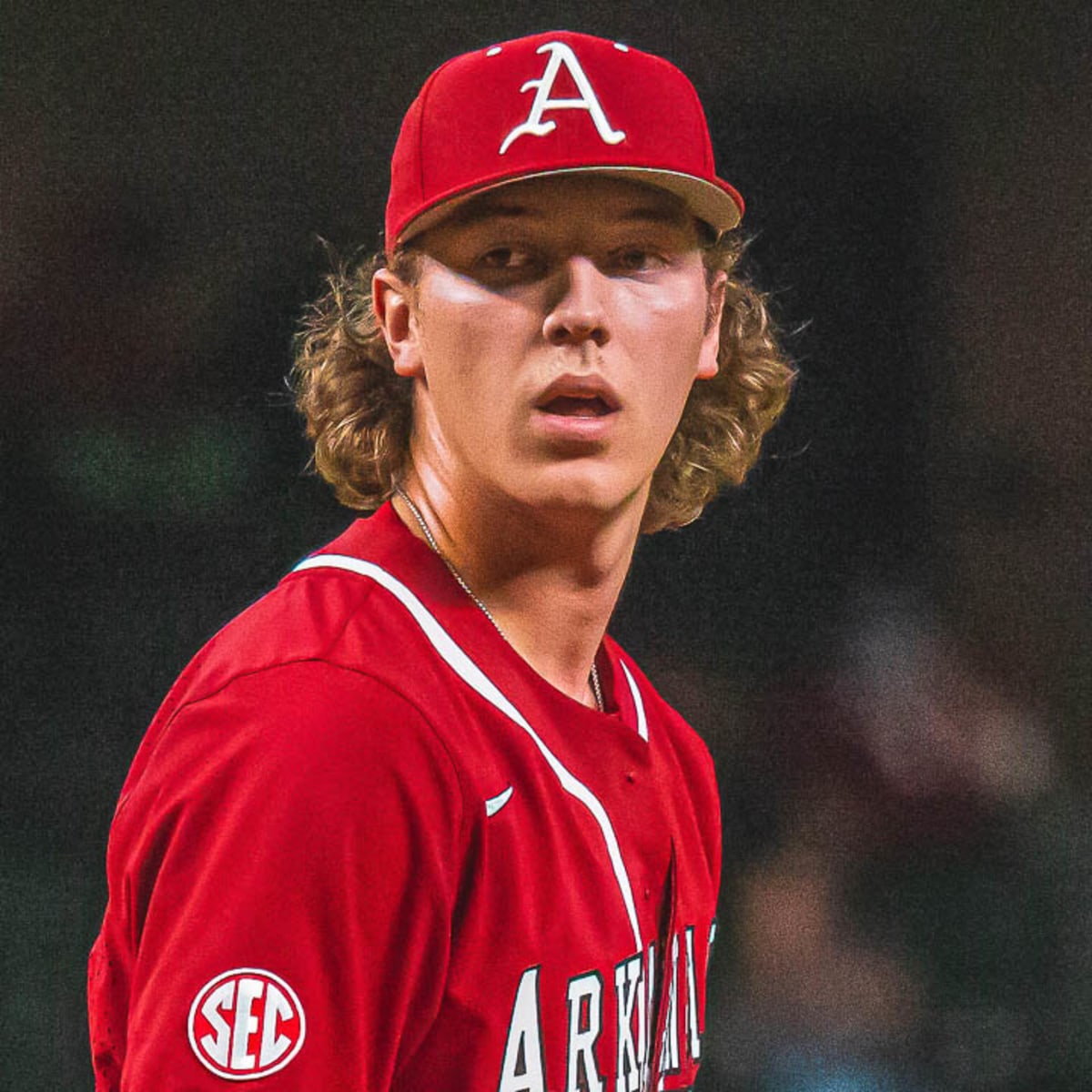 Arkansas Razorbacks left fielder Jared Wegner questionable for