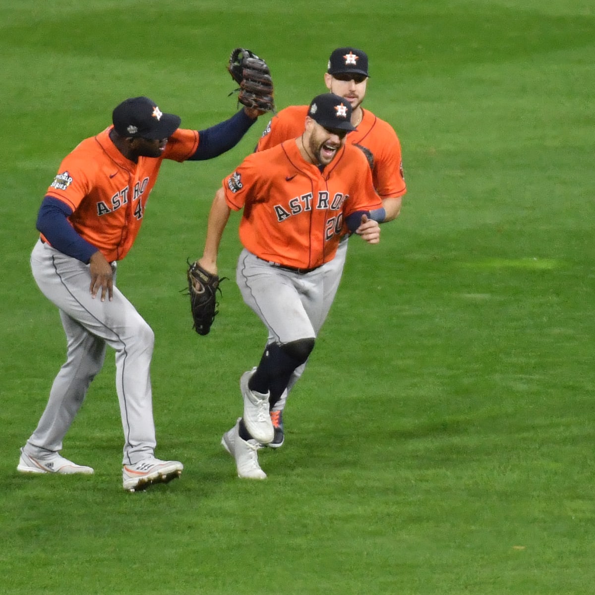 Chas McCormick Points to His Twin After Homer Shocking Yankee Stadium — How  Young Guys and New Additions Are Making a Perfect Postseason Seem Possible  For the Astros