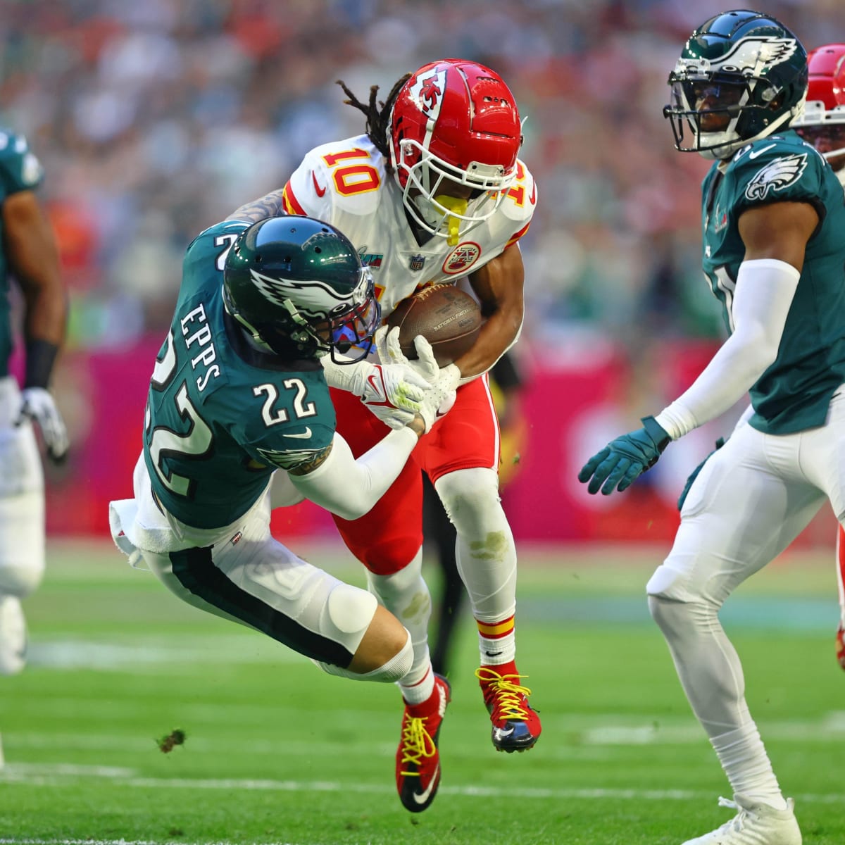 Philadelphia Eagles safety Marcus Epps (22) on defense during an