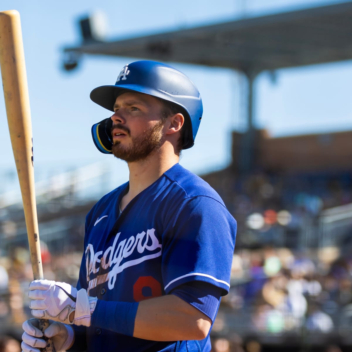 Gavin Lux injury: Dodgers 2B carted off during Spring Training