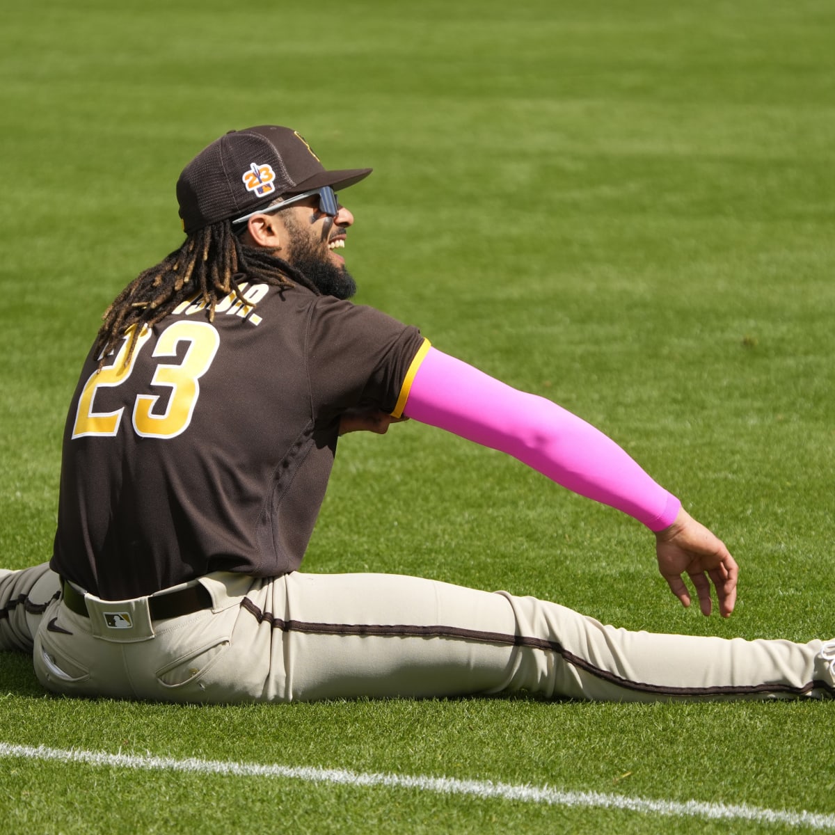 September 14, 2021: San Diego Padres shortstop Fernando Tatis Jr. (23)  reacts after striking out, during a MLB game between the San Diego Padres  and the San Francisco Giants at Oracle Park