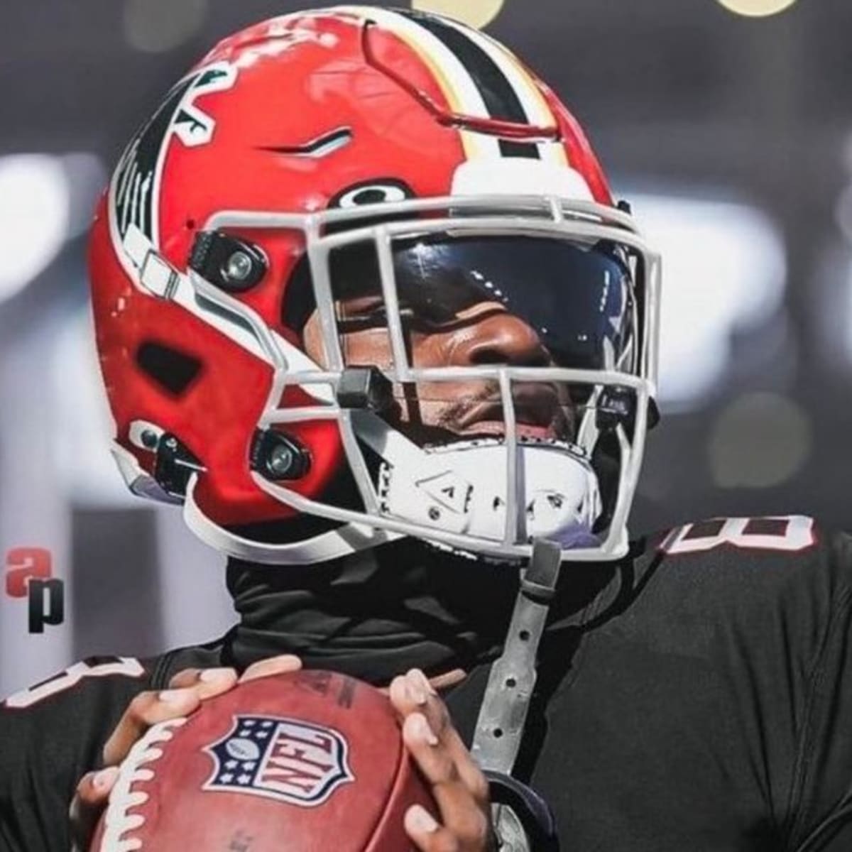 lamar jackson in falcons jersey