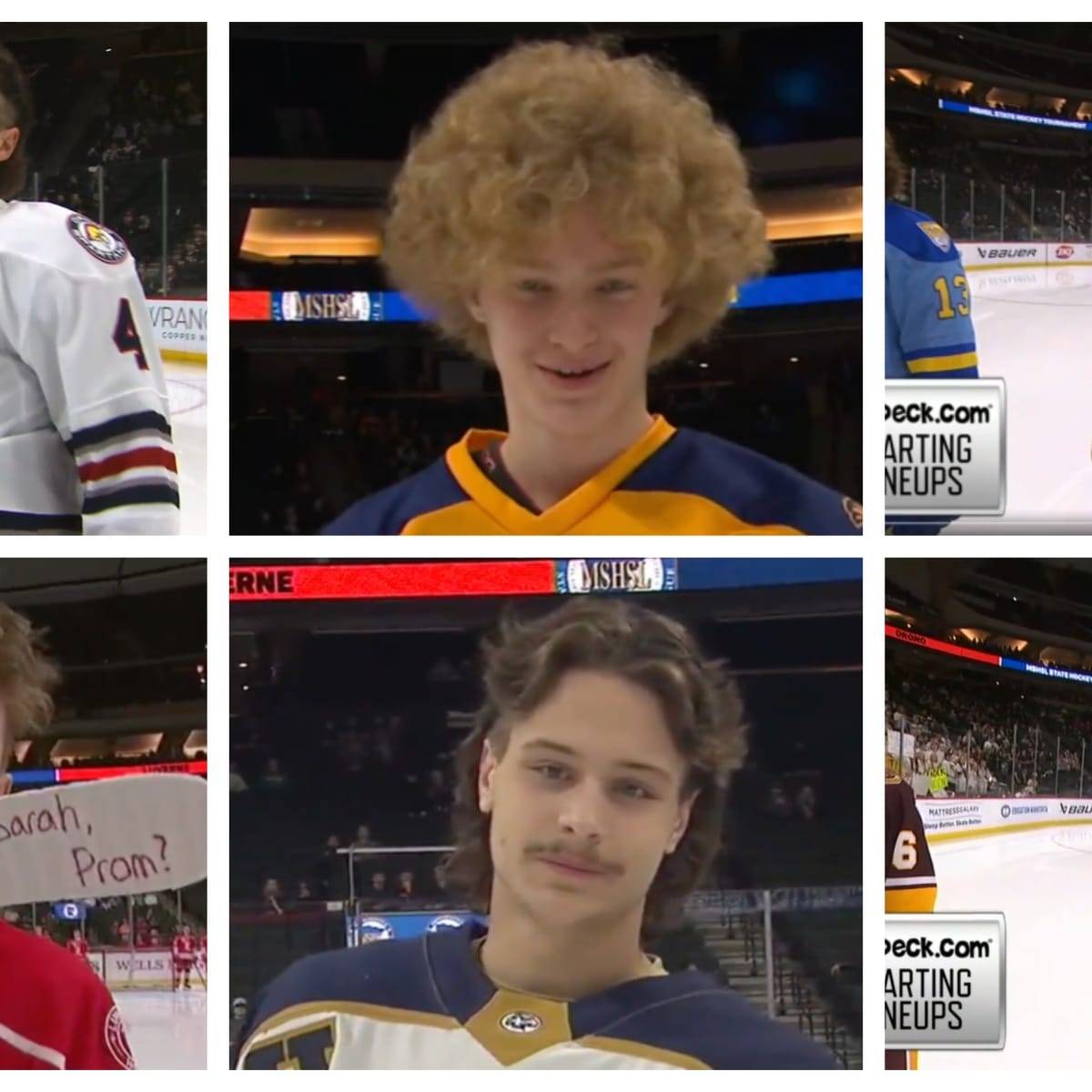 Hockey Hair on Full Display During Day 1 of 2020 Minnesota State Hockey  Tournament - Hockey Players Club Blog