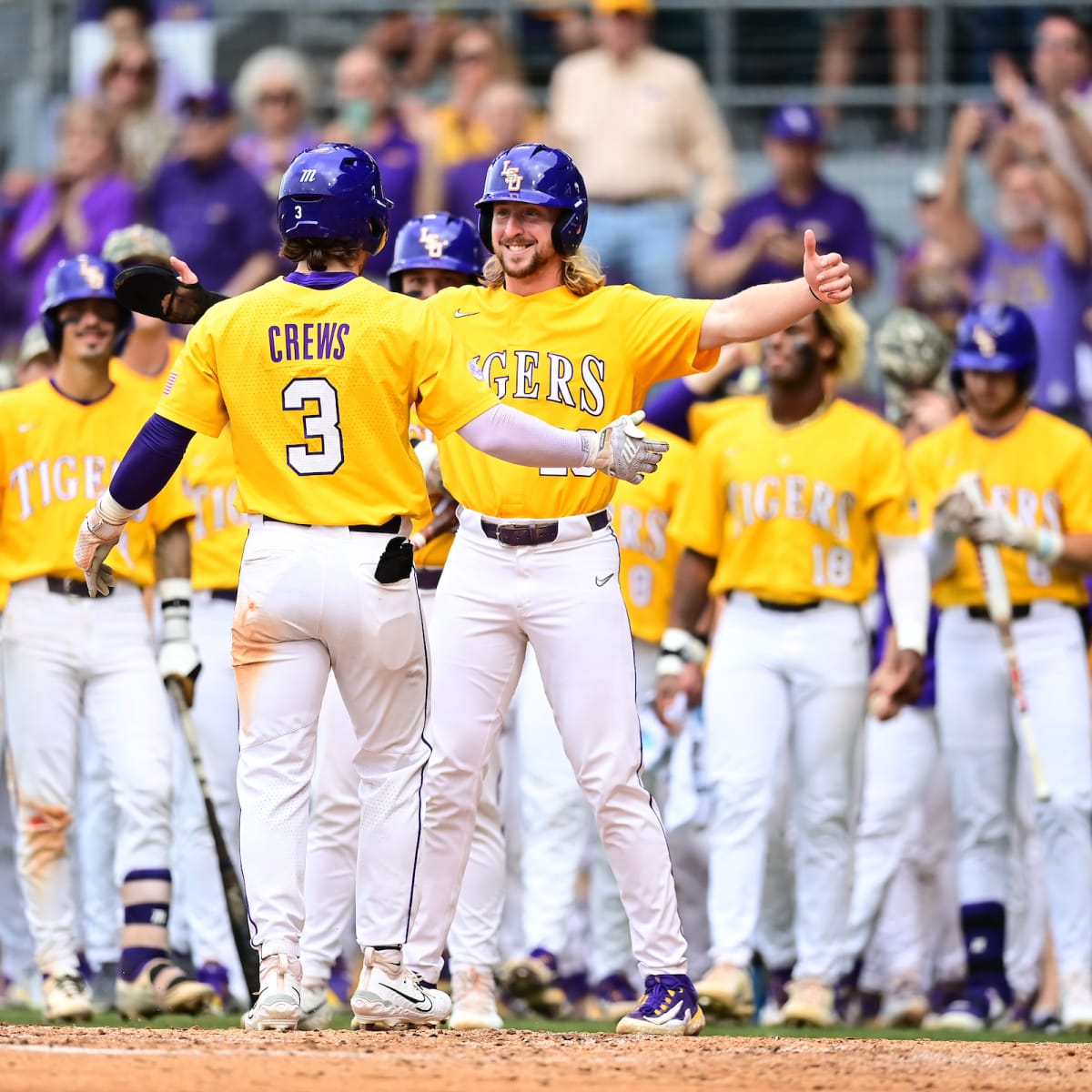 2023 Champions LSU Baseball Jersey Paul Skenes Dylan Crews Gavin