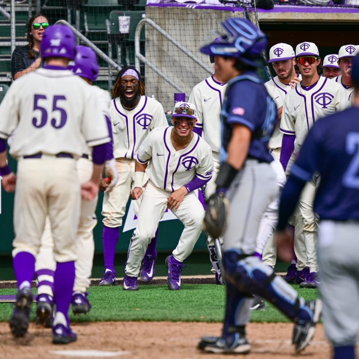 TCU Baseball on X: Louis Rodriguez makes his collegiate debut