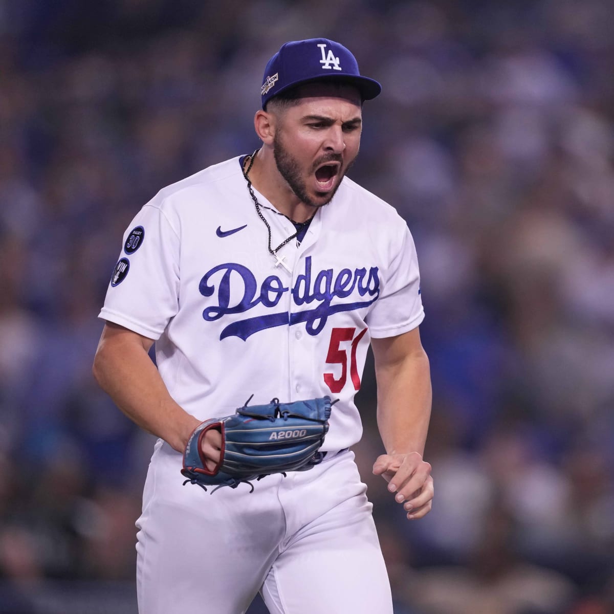 This is a 2023 photo of relief pitcher Alex Vesia of the Los Angeles Dodgers  baseball team. This image reflects the Dodgers active roster as of  Wednesday, Feb. 22, 2023, when this