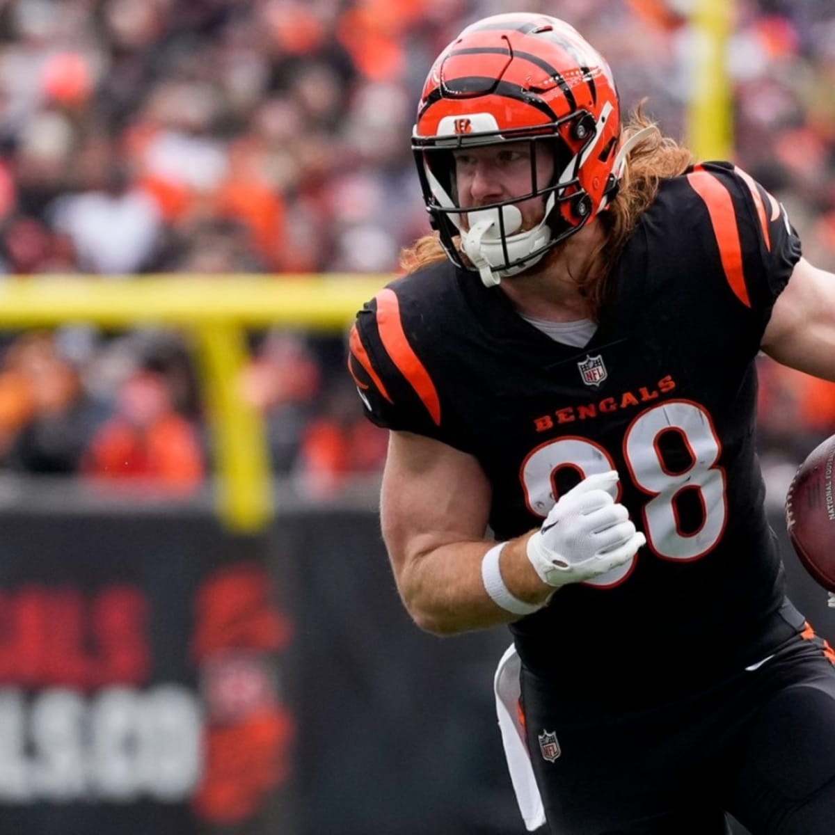 Carolina Panthers tight end Hayden Hurst during the NFL Carolina