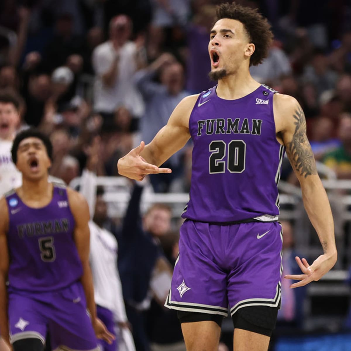 Men's Purple Furman Paladins Basketball Jersey